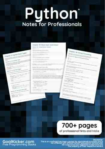 Python Notes For Professionals