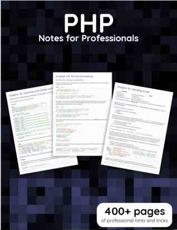 PHP Notes For Professionals