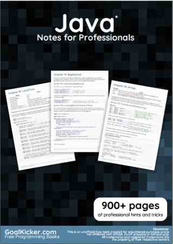 Java Notes For Professionals