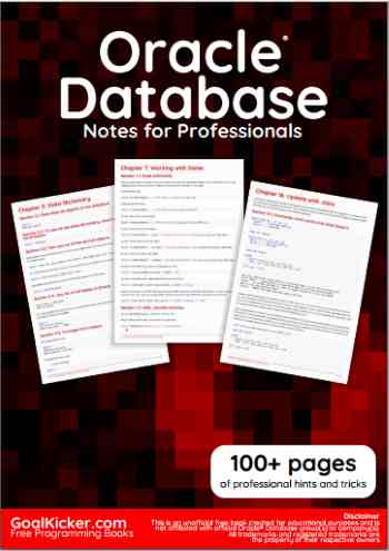 Oracle Database Notes For Professionals